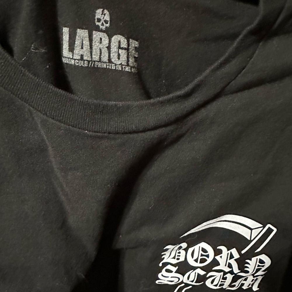 Born Scum Black T-Shirt for Men